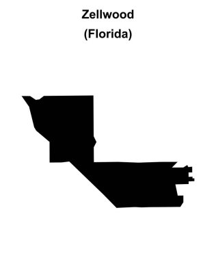 Zellwood (Florida) boş ana hat haritası