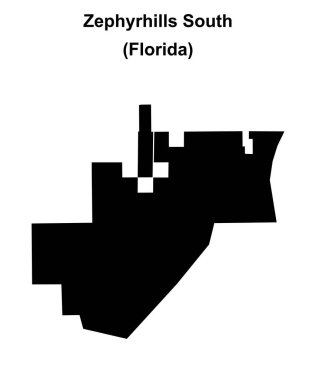 Zephyrhills Güney (Florida) boş ana hat haritası