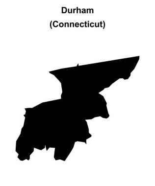 Durham (Connecticut) boş ana hat haritası