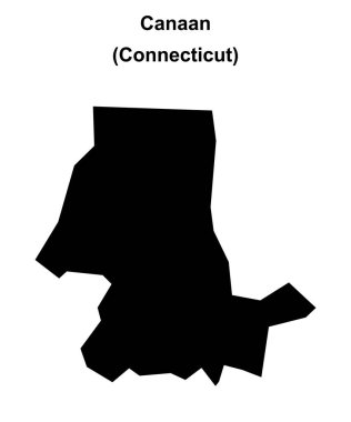 Canaan (Connecticut) boş ana hat haritası