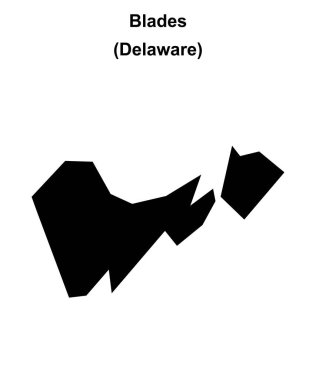 Blades (Delaware) boş ana hat haritası