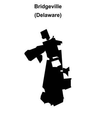 Bridgeville (Delaware) boş ana hat haritası