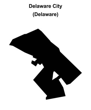 Delaware Şehri (Delaware) boş ana hat haritası
