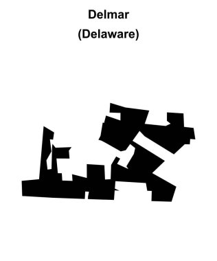 Delmar (Delaware) boş ana hat haritası
