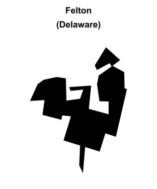 Felton (Delaware) boş ana hat haritası