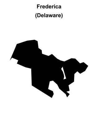 Frederica (Delaware) boş ana hat haritası