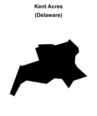 Kent Acres (Delaware) boş ana hat haritası