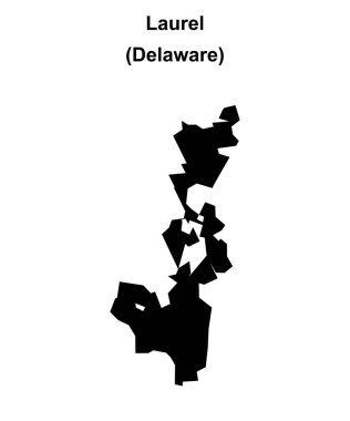 Laurel (Delaware) boş ana hat haritası