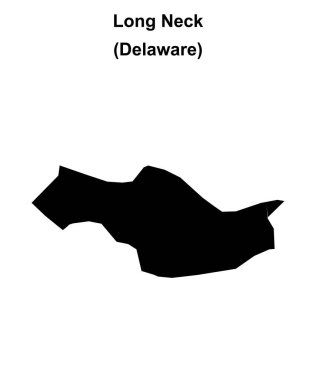 Uzun Boyun (Delaware) boş ana hat haritası
