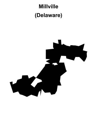 Millville (Delaware) boş ana hat haritası