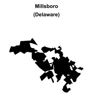 Millsboro (Delaware) boş ana hat haritası