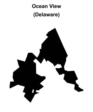 Okyanus Görünümü (Delaware) boş ana hat haritası
