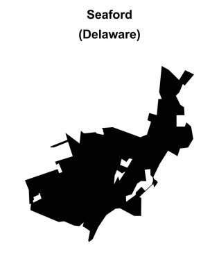 Seaford (Delaware) boş ana hat haritası