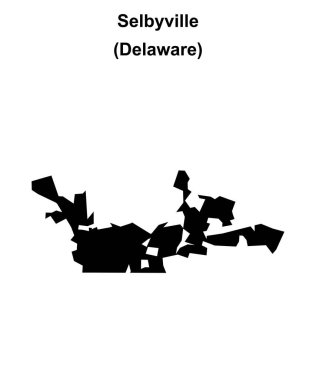 Selbyville (Delaware) boş ana hat haritası