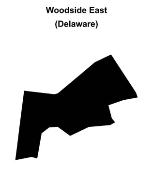 Woodside East (Delaware) boş ana hat haritası