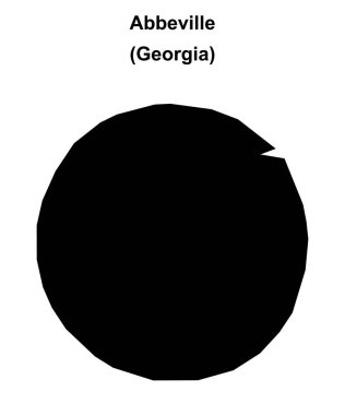 Abbeville (Gürcistan) boş ana hat haritası