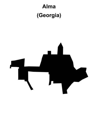Alma (Gürcistan) boş ana hat haritası
