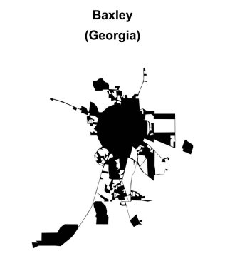 Baxley (Gürcistan) boş ana hat haritası