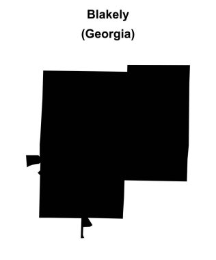 Blakely (Gürcistan) boş ana hat haritası