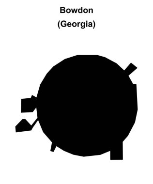 Bowdon (Gürcistan) boş ana hat haritası
