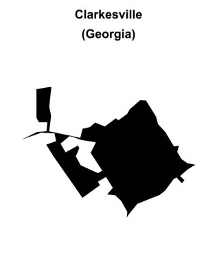Clarkesville (Gürcistan) boş ana hat haritası