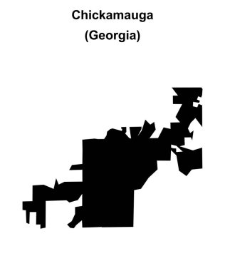 Chickamauga (Gürcistan) boş ana hat haritası
