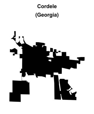 Cordele (Gürcistan) boş ana hat haritası