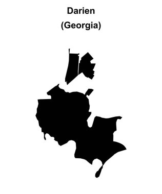 Darien (Gürcistan) boş ana hat haritası