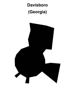 Davisboro (Gürcistan) boş ana hat haritası