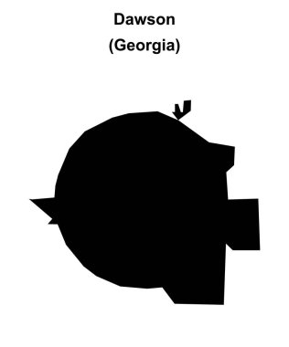 Dawson (Georgia) boş ana hat haritası