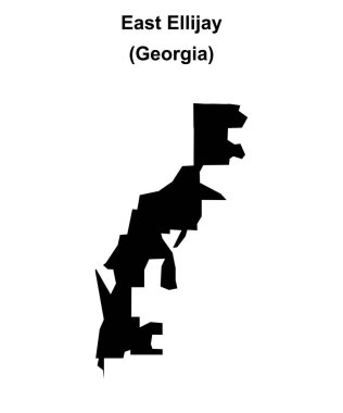 Doğu Ellijay (Gürcistan) boş ana hat haritası