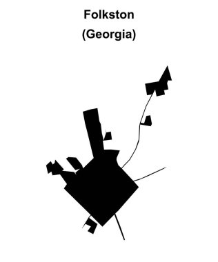 Folkston (Gürcistan) boş ana hat haritası
