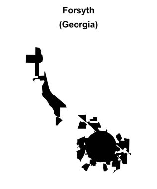 Forsyth (Gürcistan) boş ana hat haritası