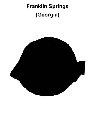 Franklin Springs (Georgia) boş ana hat haritası