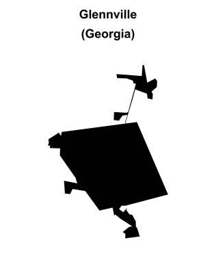 Glennville (Gürcistan) boş ana hat haritası