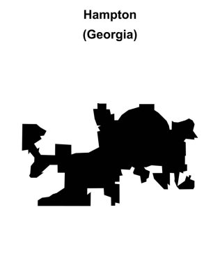 Hampton (Gürcistan) boş ana hat haritası