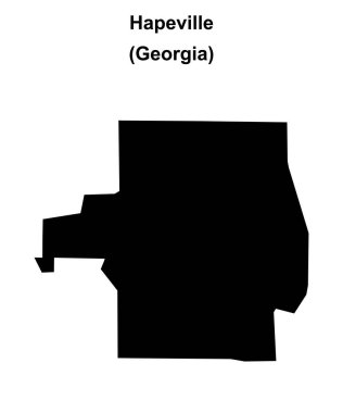 Hapeville (Gürcistan) boş ana hat haritası