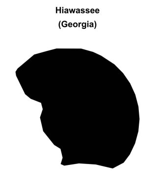 Hiawassee (Gürcistan) boş ana hat haritası