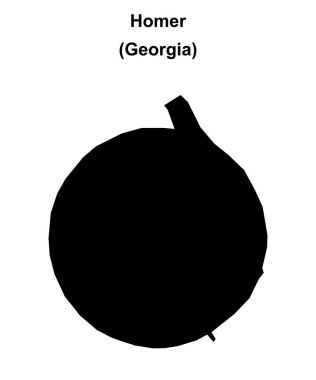 Homer (Georgia) boş ana hat haritası