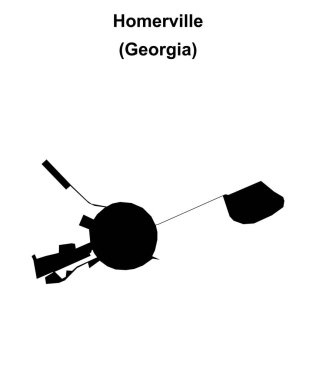 Homer Vadisi (Gürcistan) boş ana hat haritası