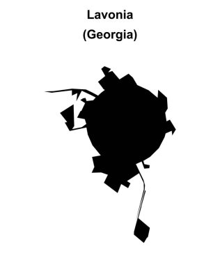 Lavonya (Gürcistan) boş ana hat haritası