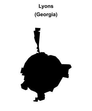 Lyons (Gürcistan) boş ana hat haritası