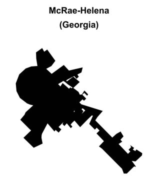 McRae-Helena (Gürcistan) boş ana hat haritası