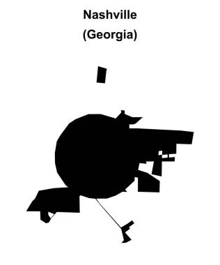 Nashville (Gürcistan) boş ana hat haritası