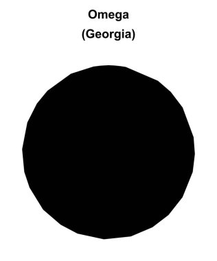 Omega (Gürcistan) boş ana hat haritası