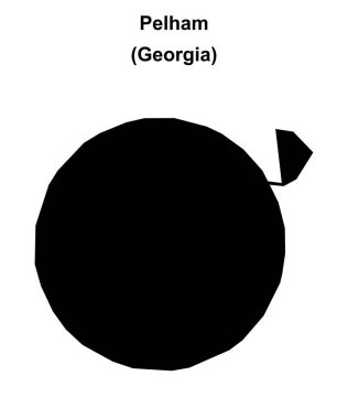 Pelham (Gürcistan) boş ana hat haritası