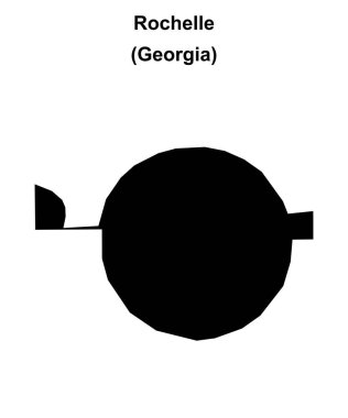 Rochelle (Gürcistan) boş ana hat haritası