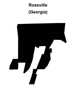 Rossville (Gürcistan) boş ana hat haritası