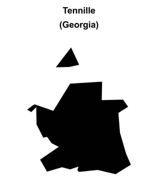 Tenille (Gürcistan) boş ana hat haritası