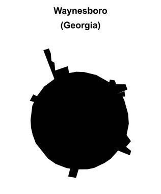 Waynesboro (Gürcistan) boş ana hat haritası